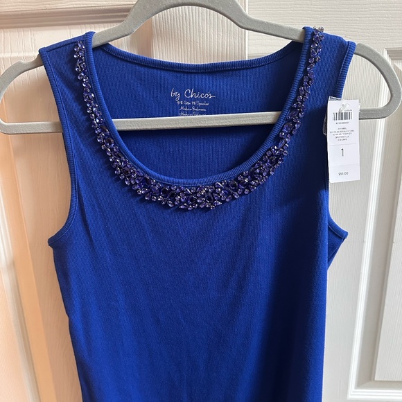 Chico's Tops - Chico's Embellished Tank with Matching Cardigan